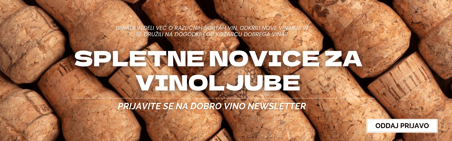 Spletne novice. Prijavite se na newsletter.